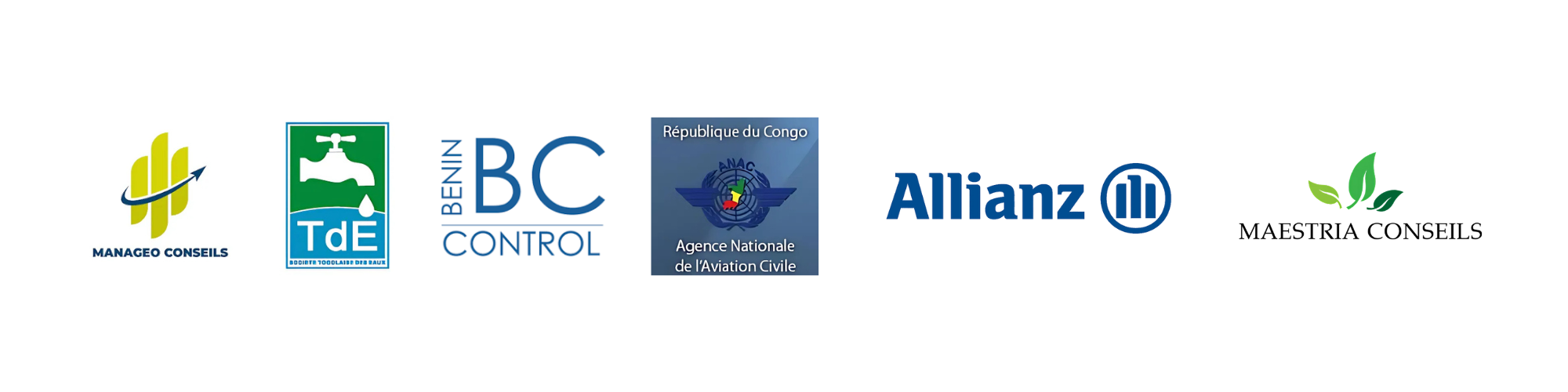 Logos des clients de Sonia Vieyra